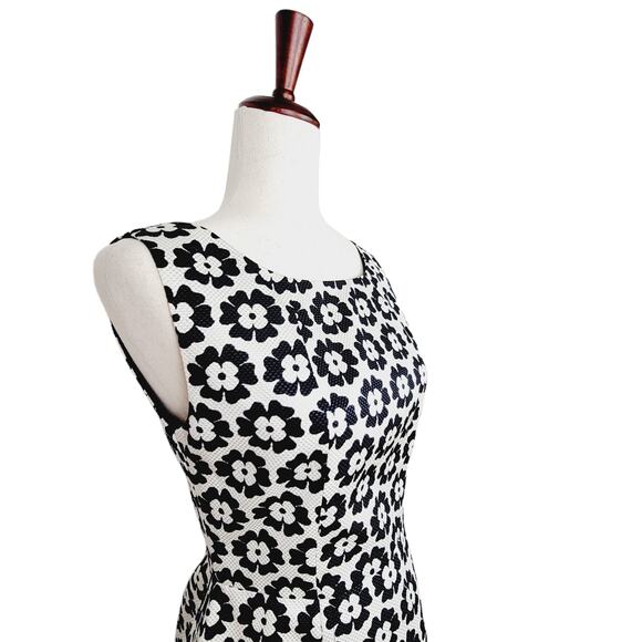 Quan Collection by Anna Quan Silk Wool Daisies Sleeveless Sundress Dress Size M - Picture 3 of 8